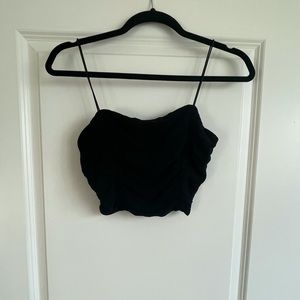 fancy little crop top in black✨ XS